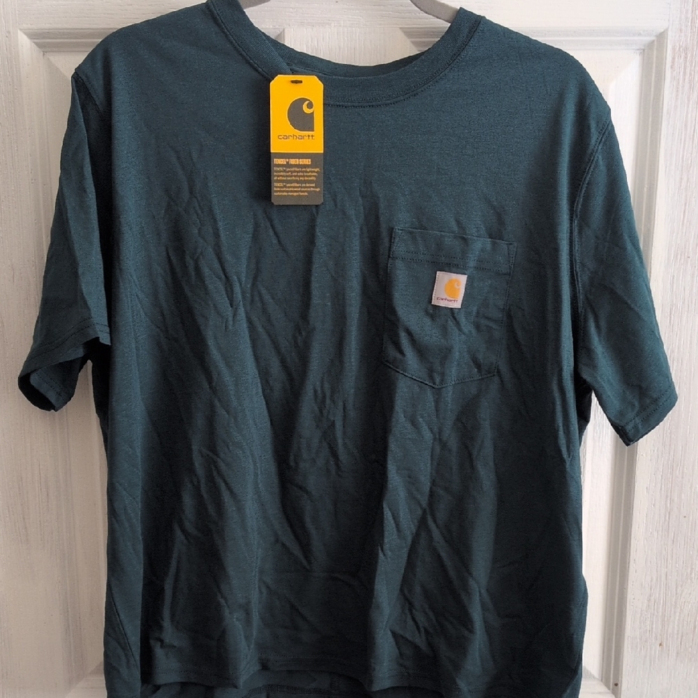 Carhartt Deep Teal Pocket Tee Women's